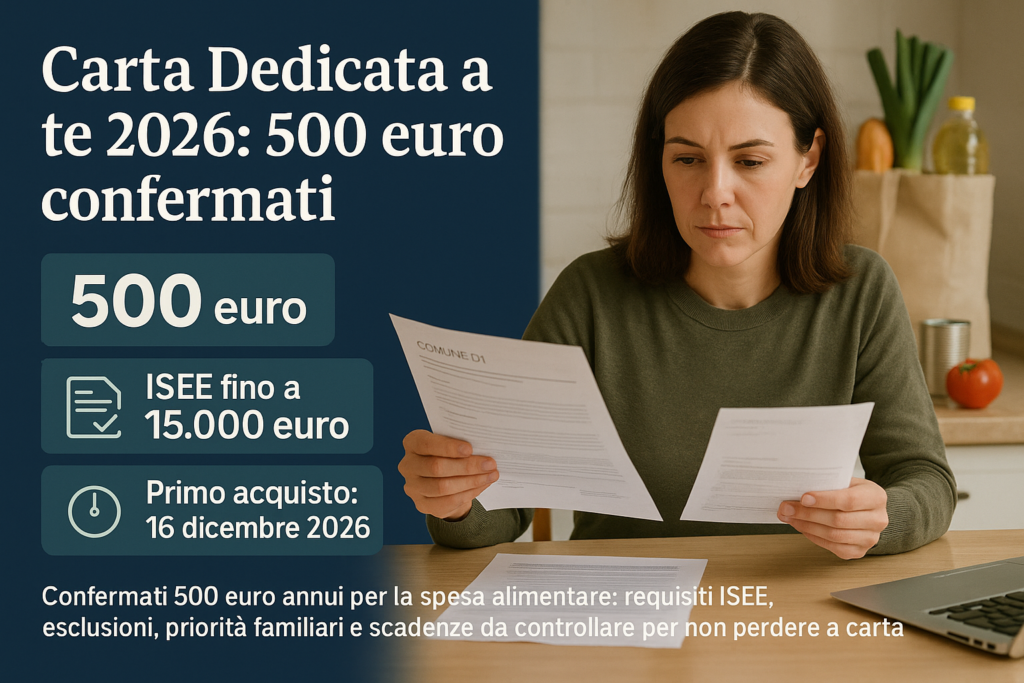 Carta Dedicata a te 2026
